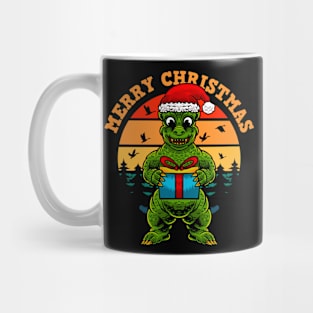 Merry christmas godzilla gift Mug